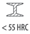 Steel < 55 HRC