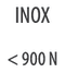 INOX < 900 N/mm²
